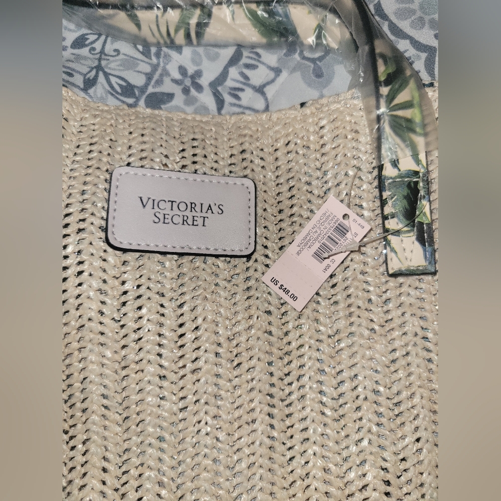 Victoria’s Secret Woven Tropical Beach Bag Limited Edition New With Tags - Picture 3 of 6